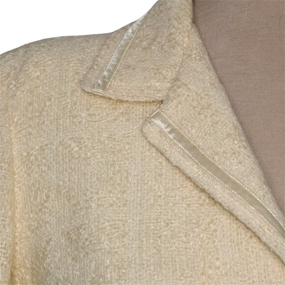 Vintage Auckie Sanft Linton Cream Tweed Jacket size S/M - Picture 8 of 11